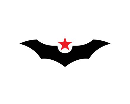 Bat ilustration logo vector template