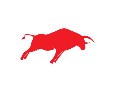 Red Bull Taurus Logo Template vector icon illustration