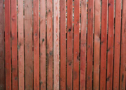 Texture of brown boards on the fence.