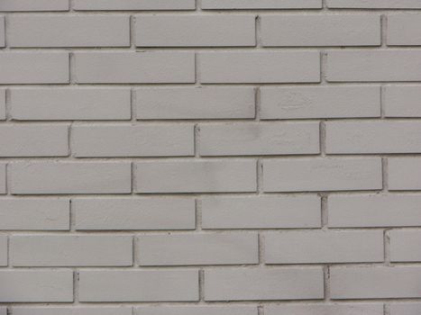 White painted old brick Wall panoramic background.