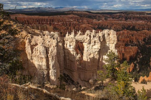 View over Bryce Canyon National Park Utah from the Rim Trail,