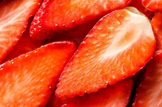 Strawberries isolated on white background From series backgrounds and textures