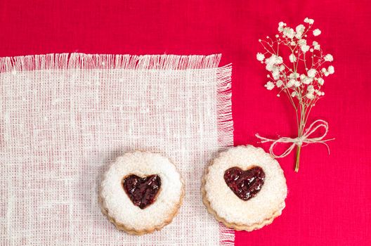 Homemade cookies Valentine's Day. From series Winter pastry