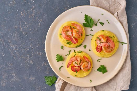 Shrimp & Polenta - fodmap dash diet gluten free dish