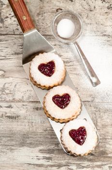 Homemade cookies Valentine's Day. From series Winter pastry