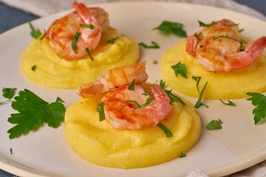 Shrimp & Polenta - fodmap dash diet gluten free dish