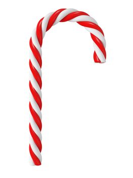 Chrismas candy cane isolated on white