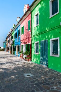 The colorful houses of Burano (Venice)