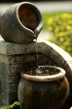 stone pitcher of water