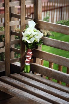 wedding bouquet from white flowers