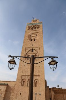 Kutubiyya Mosque in Marrakesh City in Morocco