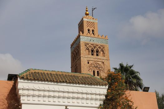 Kutubiyya Mosque in Marrakesh City in Morocco