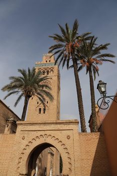 Kutubiyya Mosque in Marrakesh City in Morocco