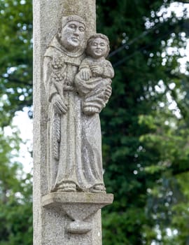 Statue on Camino de Santiago, piligrimage route