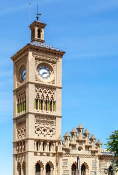 View of the railway station in Toledo, Spain