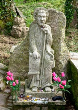 Statue of Saint James on Camino de Santiago, piligrimage route