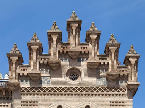 Detail of the railway station in Toledo, Spain