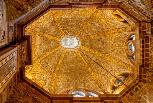 Interior of the cathedral of Santiago de Compostela, Spain