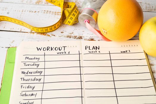 workout plan template with modern style