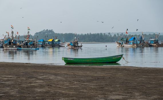 Fisherman village in Goa, India