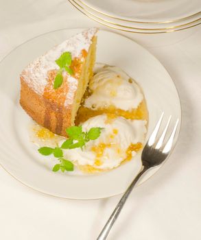 A cake made ​​of corn flour. From the series "Baking for breakfast"