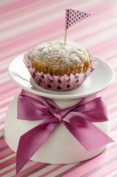 Pumpkin muffins on the table. From the series "Pumpkin Cupcakes"