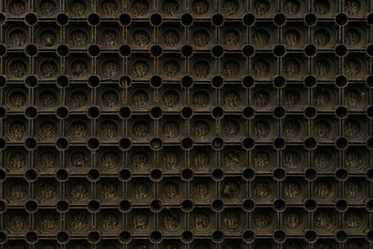 Black-brown dark background circles are the same. honeycomb
