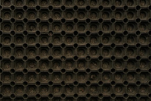 Black-brown dark background circles are the same. honeycomb