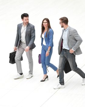 business people walking together.business concept