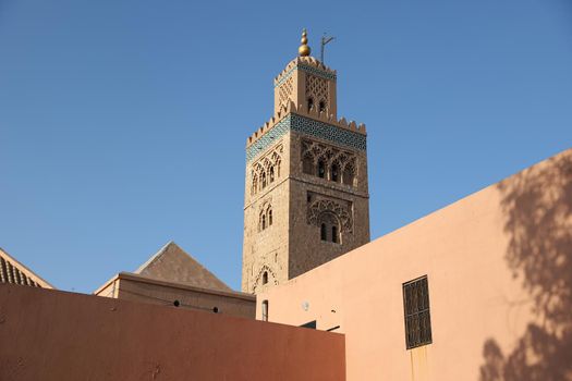 Kutubiyya Mosque in Marrakesh City in Morocco