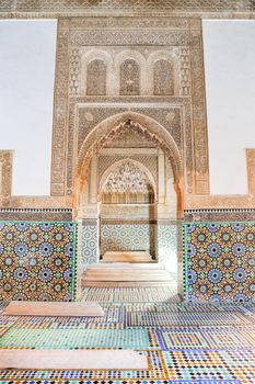 Saadiens Tombs in Marrakech City in Morocco