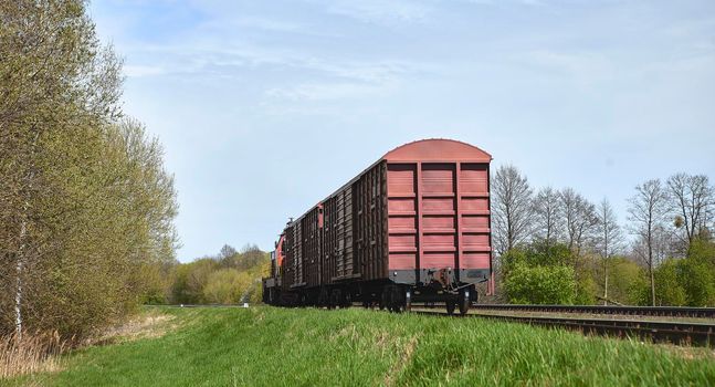 Industrial railway train wheel technology close up perspective concept background. Old railroad.