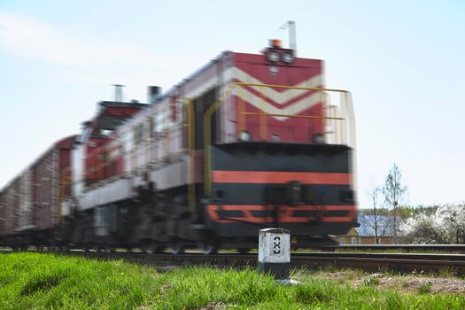 Industrial railway train wheel technology close up perspective concept background. Old railroad.
