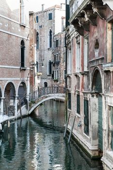 Characteristic bridge over one of the Venetian canals