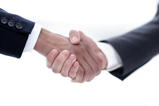 Business handshake and business people