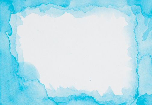 blue frame paints white sheet