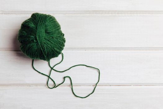 green wool ball