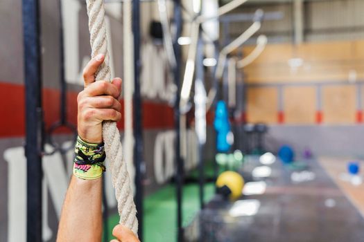 hands rope gym