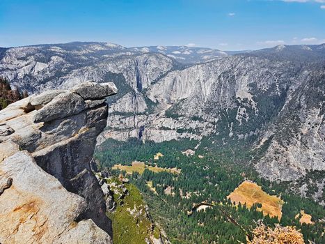 Mariposa, natural landscape with mountains and trees, travel reportage in United States