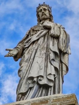 Monte Saccarello, statue of Christ the Redeemer, Liguria - Italy