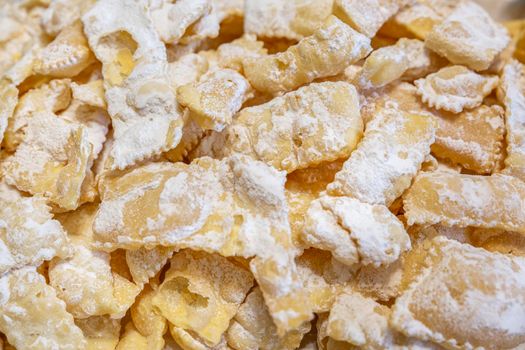 a typical dessert of the Ligurian tradition the Italian name is BUGIE, italian food