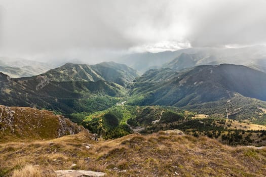 Landscape of the Ligurian Alps near Mount Saccarello on the border between Liguria and France.