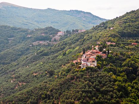 Arzeno D'Oneglia village in the Ligurian hinterland of the province of Imperia, travel reportage