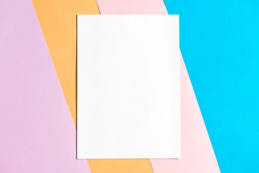 blank paper colorful papers background