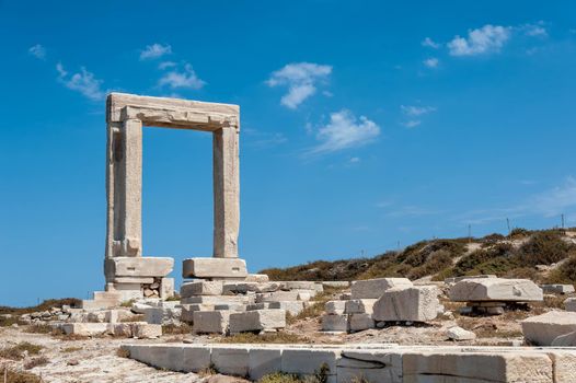 Portara of Naxos, famous landmark of greece
