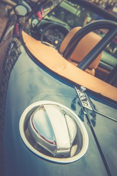 Vintage classic car rear view