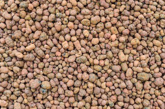 Brown gravel macro texture background