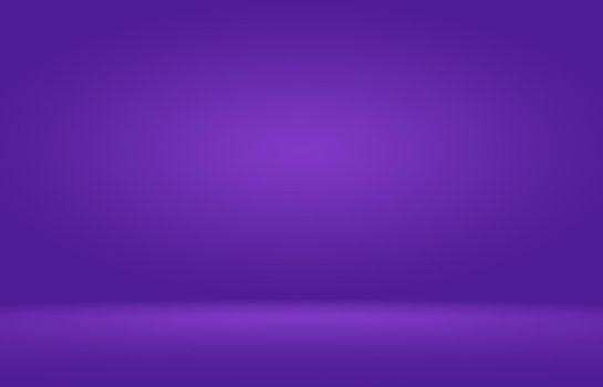 Abstract smooth purple backdrop room interior background.