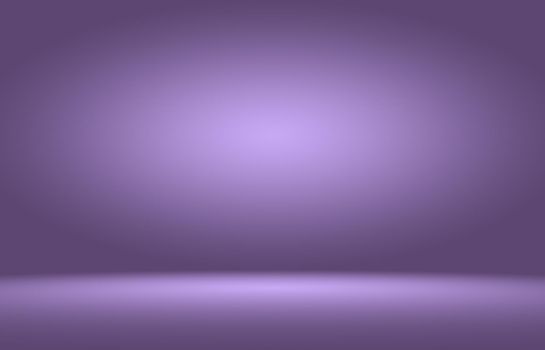 Abstract smooth purple backdrop room interior background.