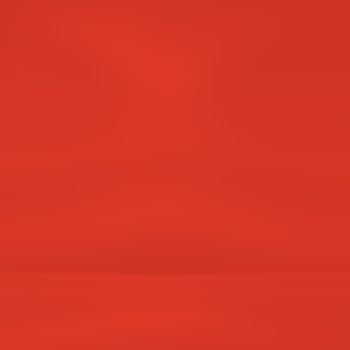 Abstract red light studio background with gradient